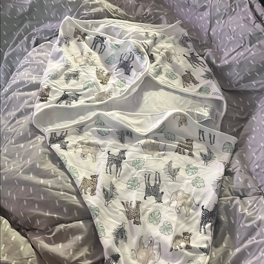 aden + anais Safari Print Swaddle Blanket